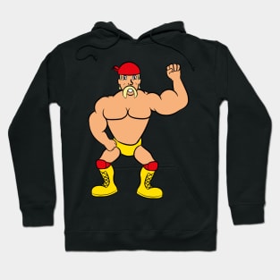 cartoon 80's 90's wrestler tanned muscles Hoodie